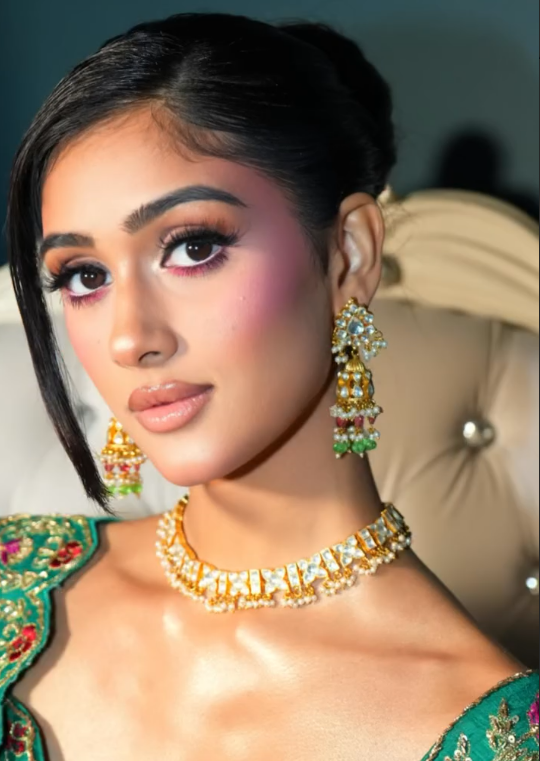 Semi-Bridal Glam Look
